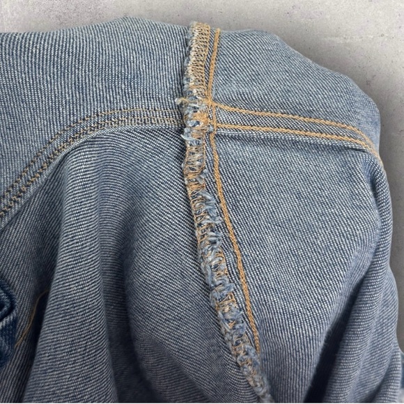 Good American Good Vintage Jeans Distressed Size 16 Straight Leg Denim Stretch - Picture 9 of 13